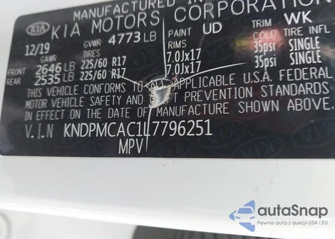 2020 Kia Sportage Lx from USA, damaged, VIN KNDPMCAC1L7796251